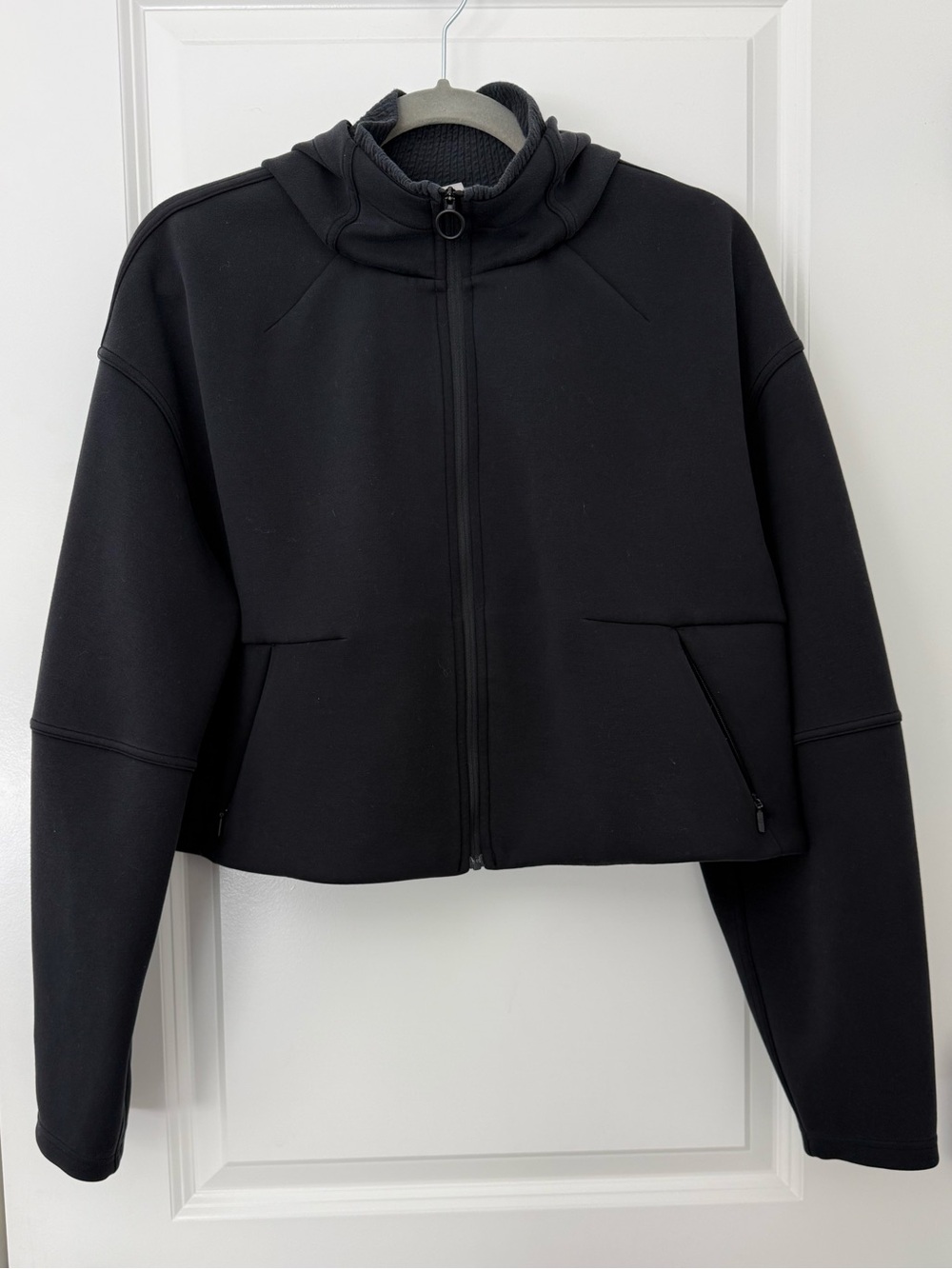 lululemon athletica Black Cropped Soft Oversized Zip Hoodie